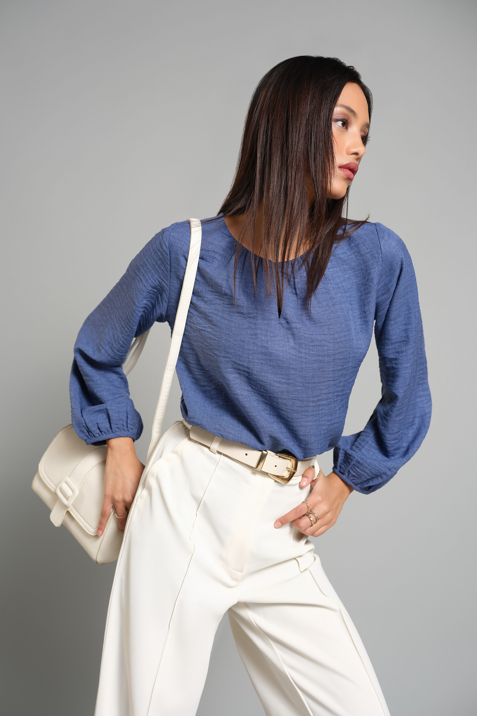 Blooming Blue Top, Dark Blue, image 4